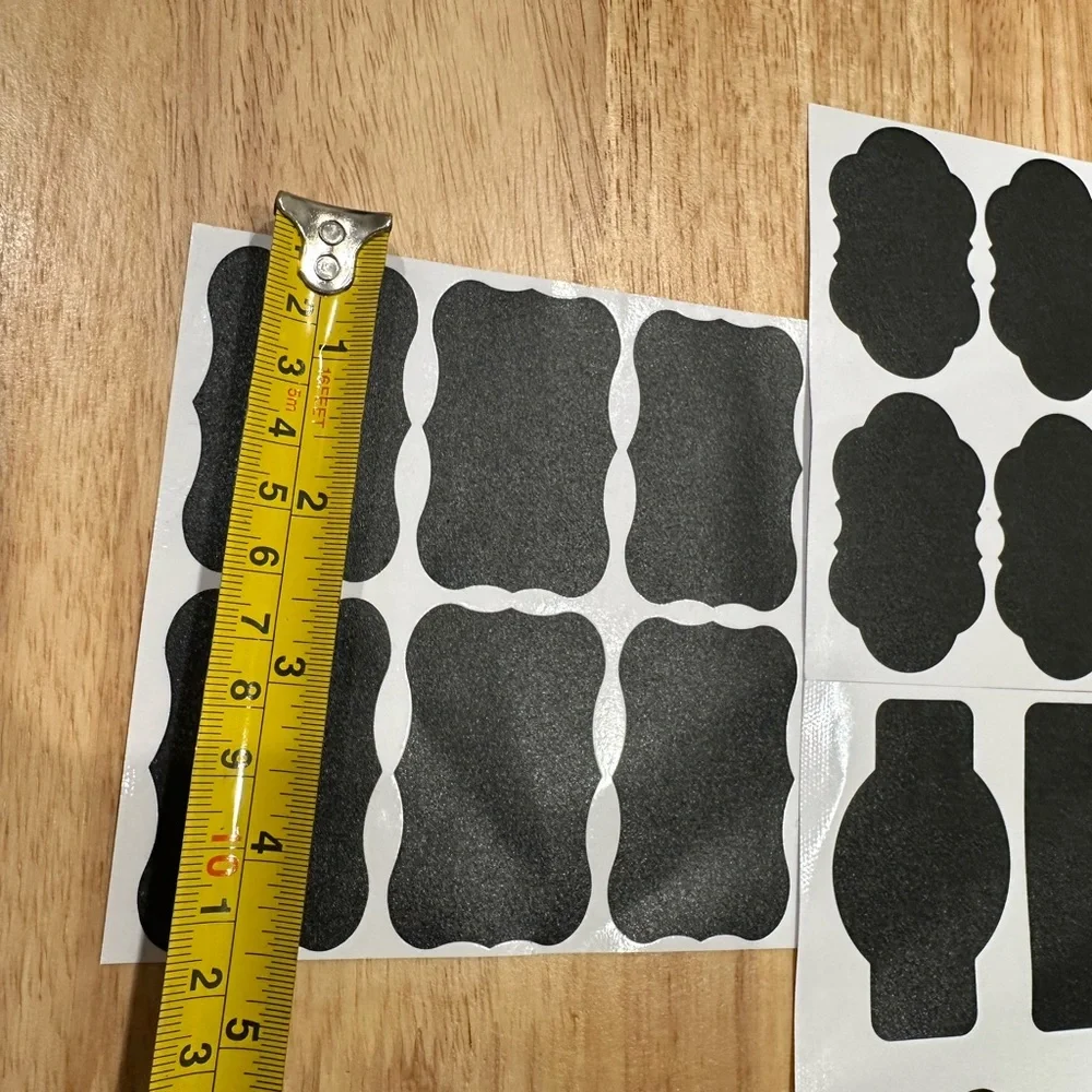100 Black Chalkboard XL Labels with Marker NWOT!